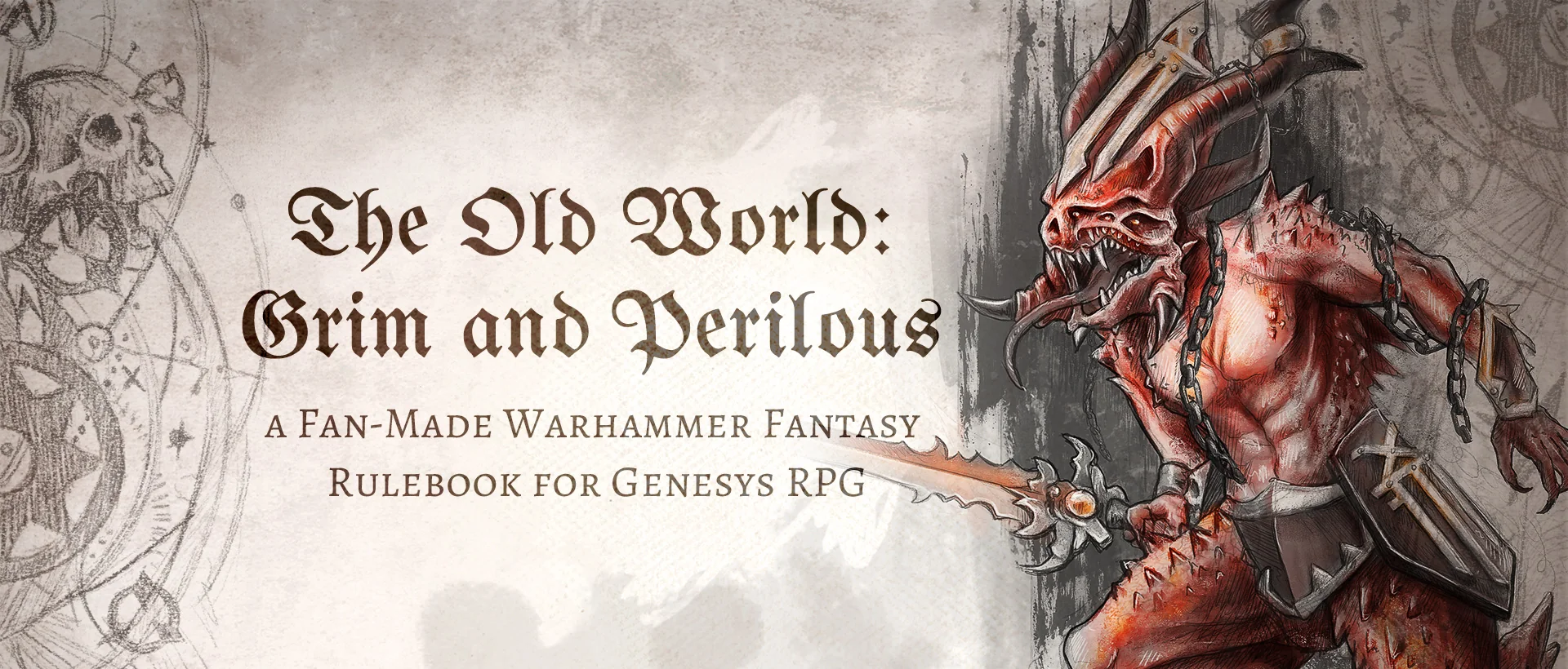 The Old World: Grim and Perilous. A Fan-Made Warhammer Fantasy Rulebook for Genesys RPG